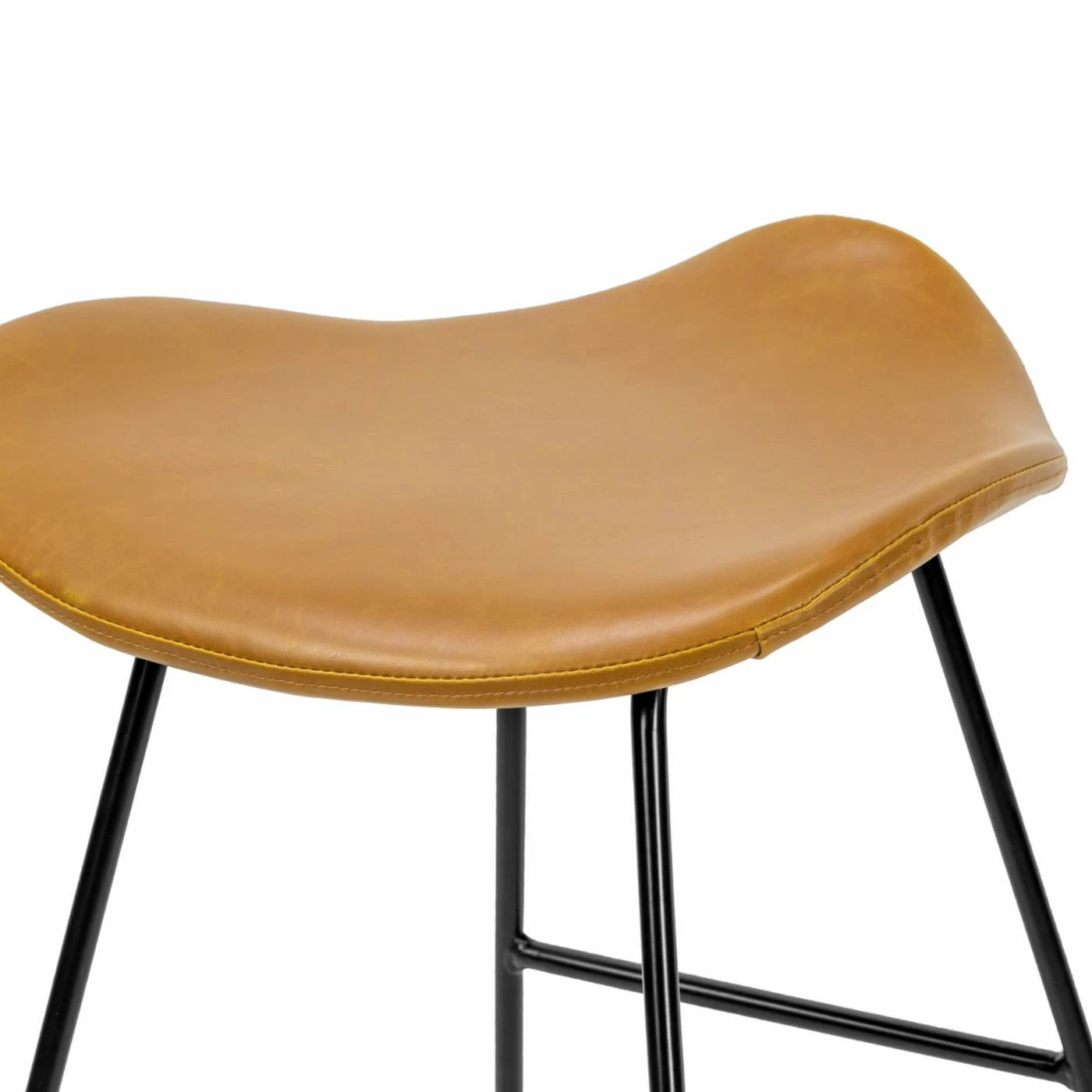 New 𧨠Counter Height Stools Glamour Home Aoi 24 In. Upholstered Backless Counter Stool - Set Of 2 β - Image 9