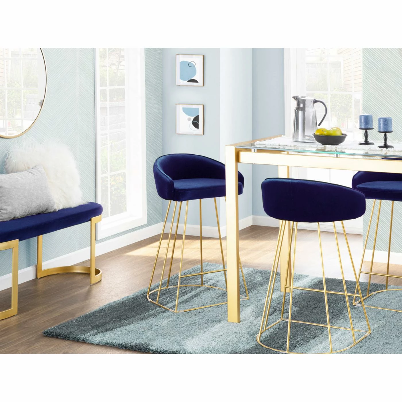 Promo β Counter Height Stools LumiSource Canary 26 In. Low Back Counter Stool - Set Of 2 π - Image 10