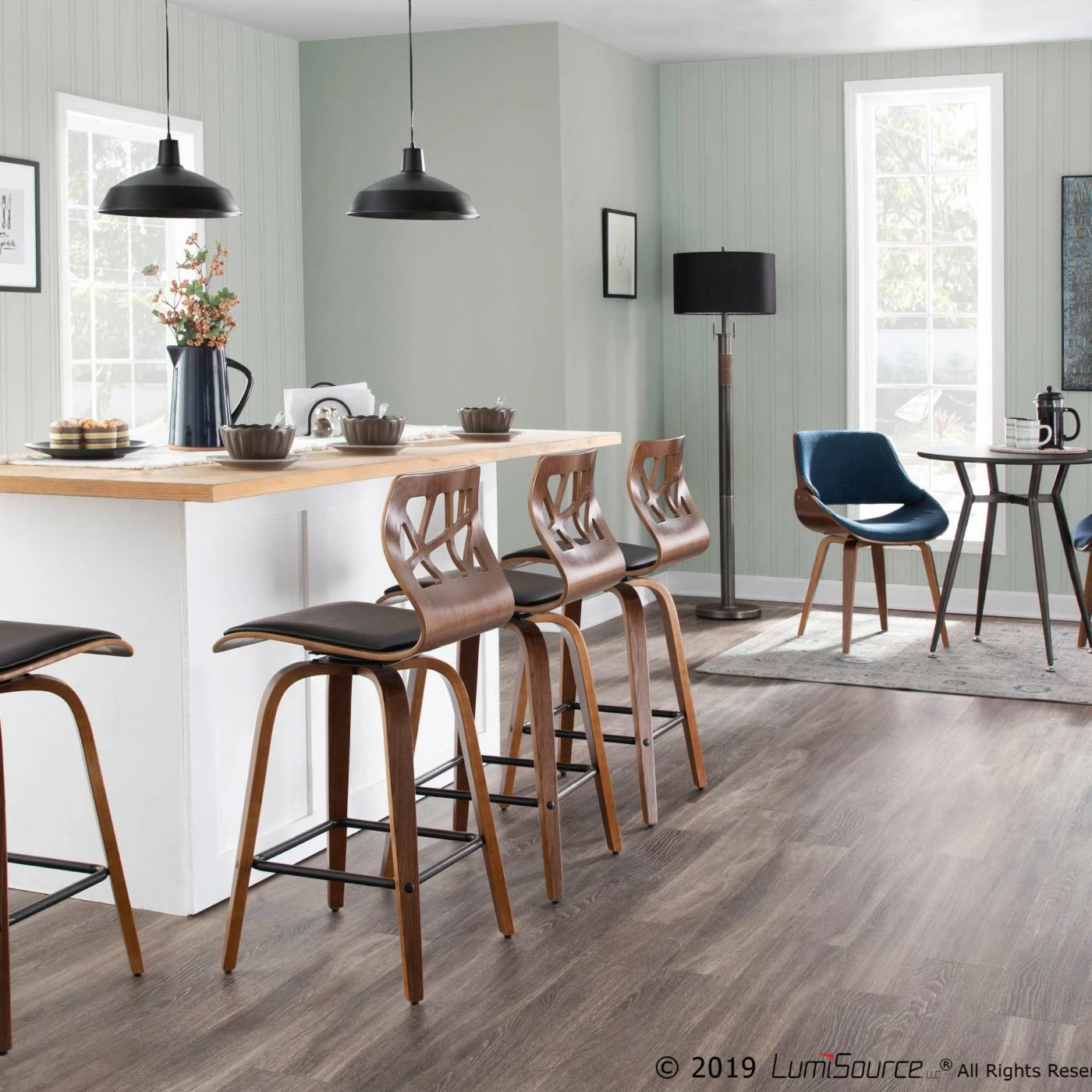 Best deal β€οΈ Counter Height Stools LumiSource Folia 26 In. Mid-Century Modern Counter Stool - Set Of 2 π€© - Image 10