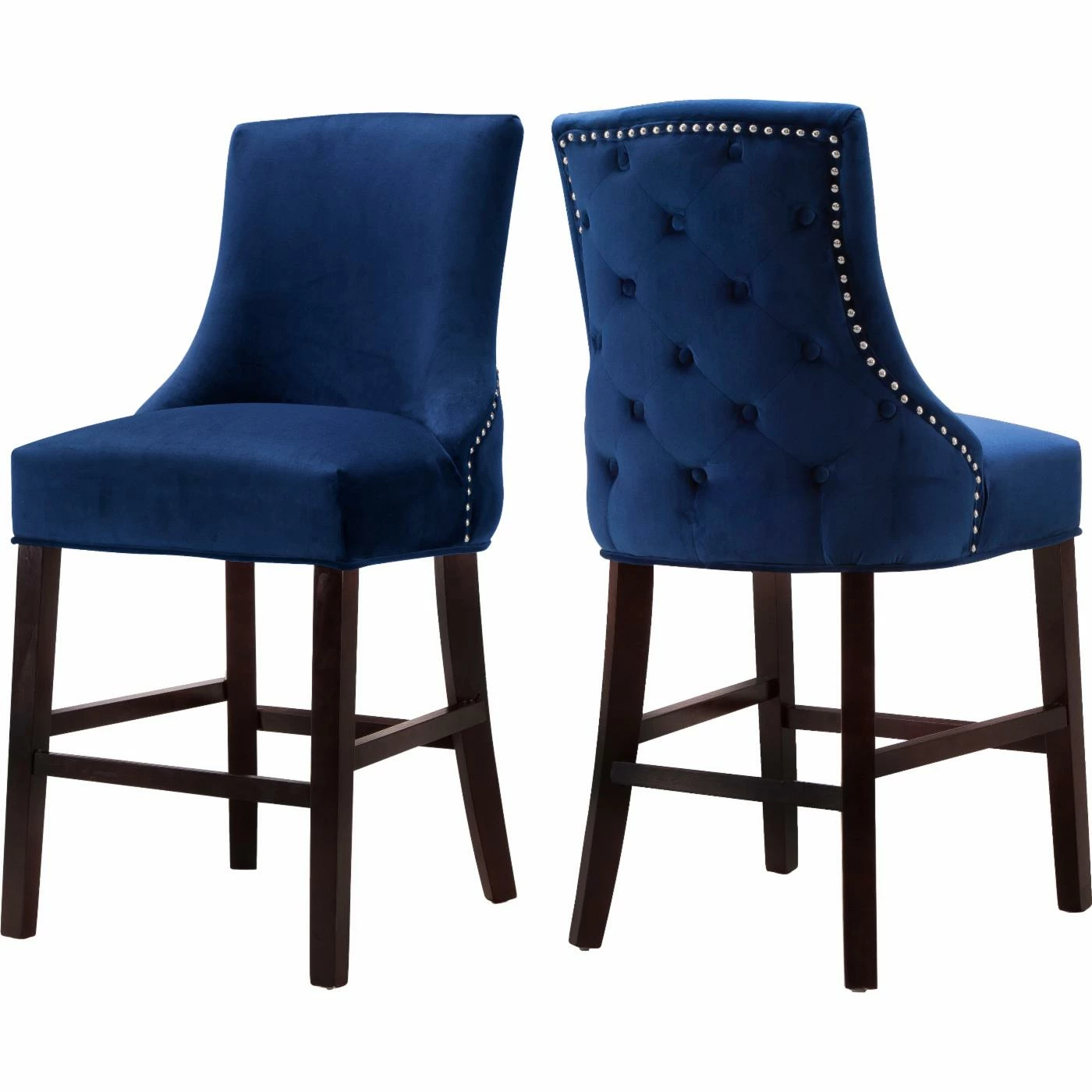 Best deal π₯° Counter Height Stools Meridian Furniture Inc Hannah 24 In. Tufted Counter Stool With Nailhead Trim - Set Of 2 βοΈ - Image 10