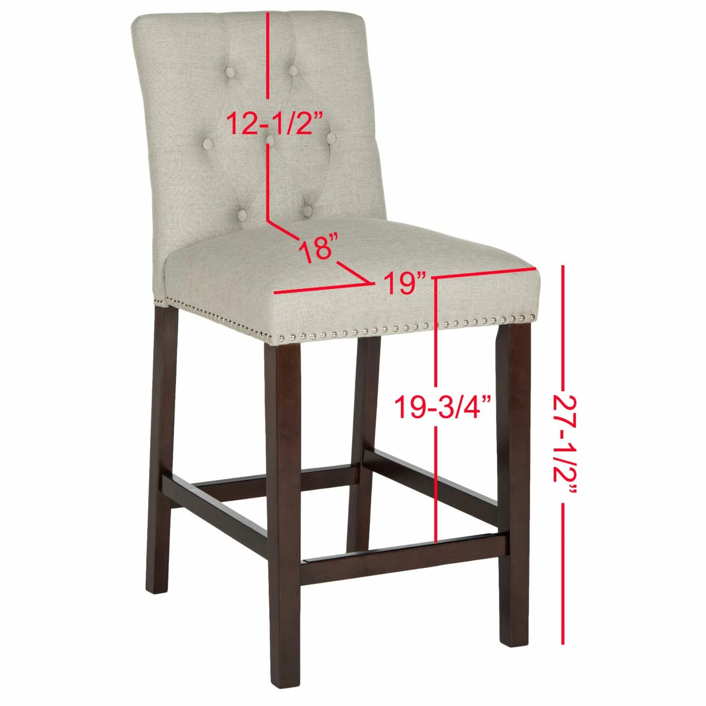 Promo π Counter Height Stools Safavieh Norah 27.5 In. Counter Stool - Set Of 2 β€οΈ - Image 10