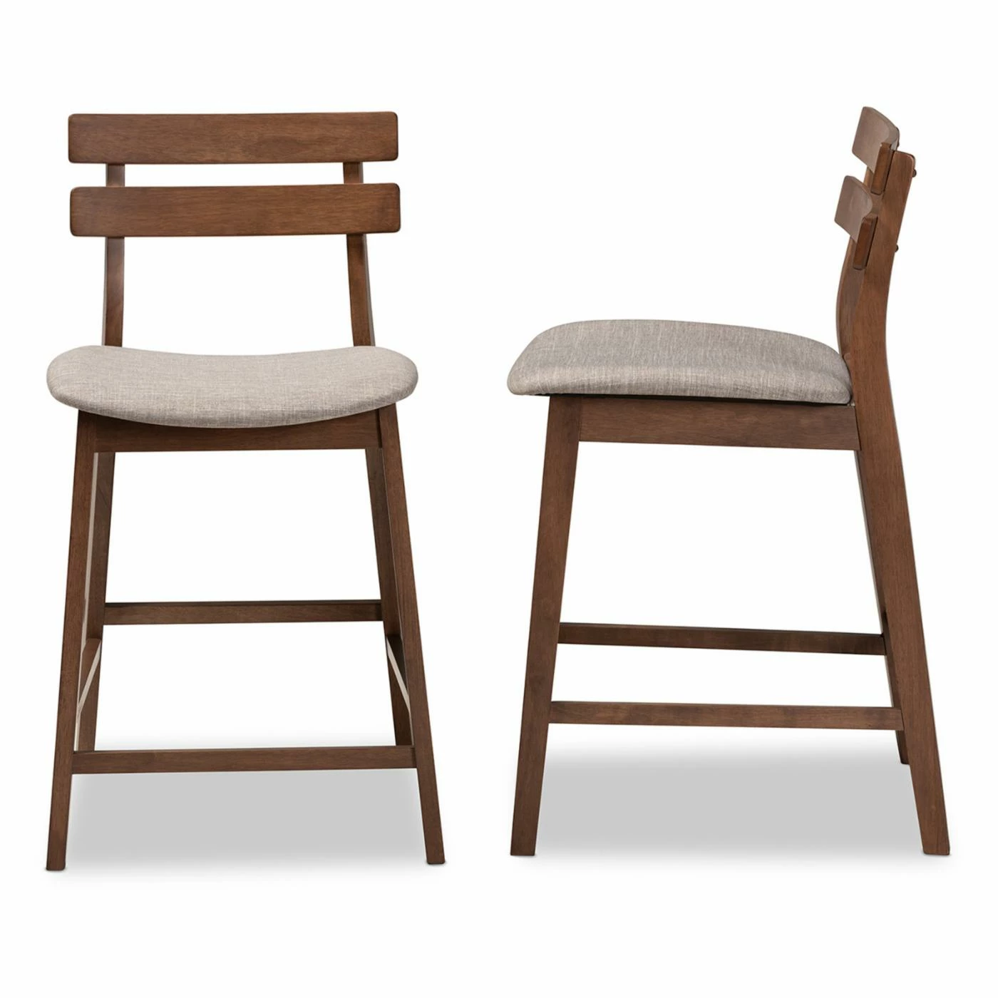 Wholesale π₯ Counter Height Stools Baxton Studio Larine 24 In. Mid-Century Counter Stool - Set Of 2 β - Image 10
