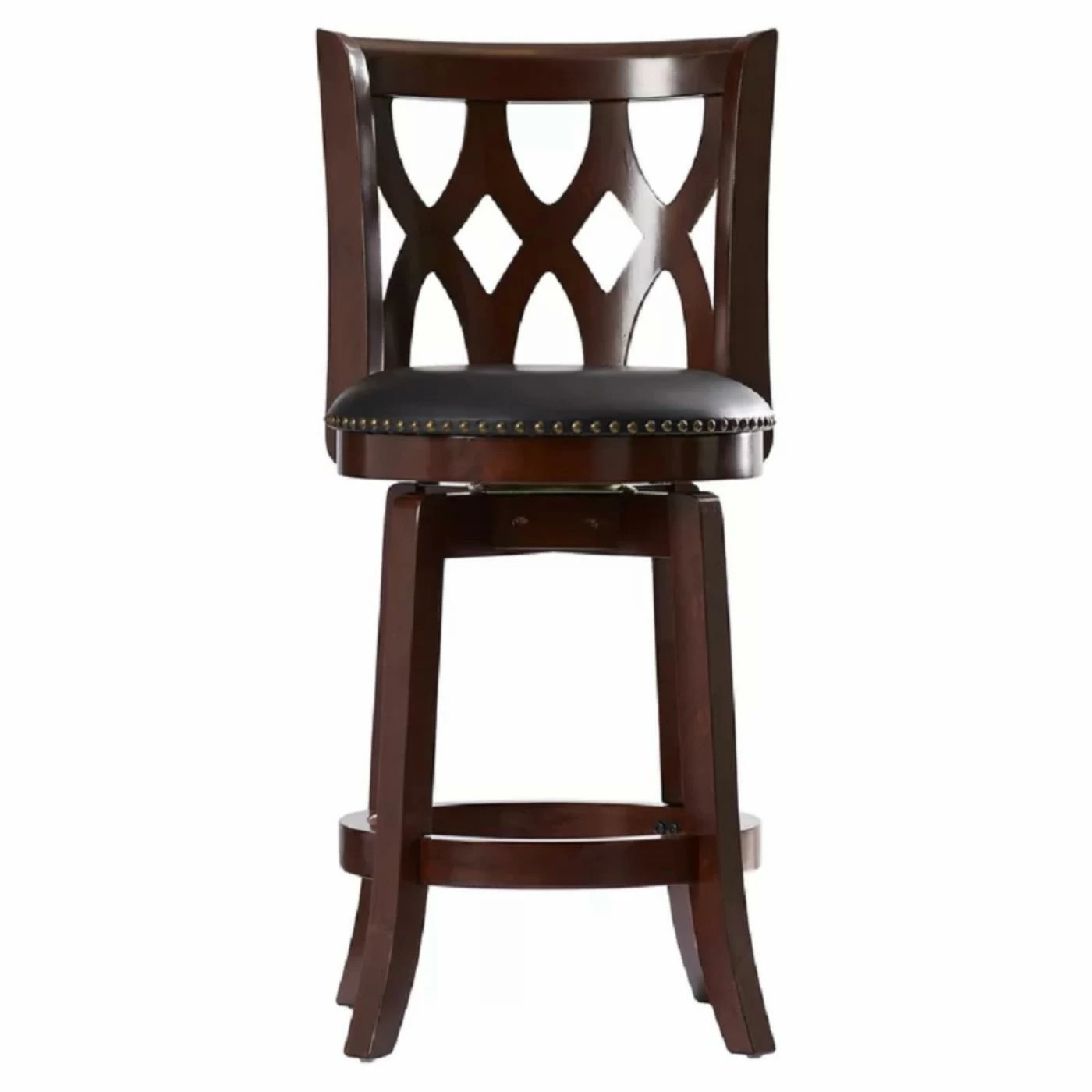 Best Pirce π Counter Height Stools Boraam Cathedral 24 In. Swivel Counter Stool - Dark Cherry π - Image 3