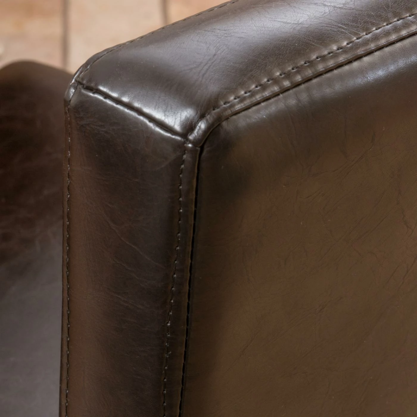 Deals 𧨠Best Selling Home Counter Height Stools Natalie Leather Counter Stool - Set Of 2 π - Image 3