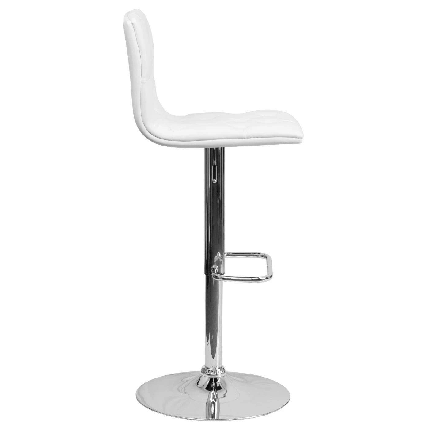 Wholesale β Counter Height Stools Flash Furniture Contemporary Button Tufted Adjustable Bar Stool With Chrome Base π - Image 3