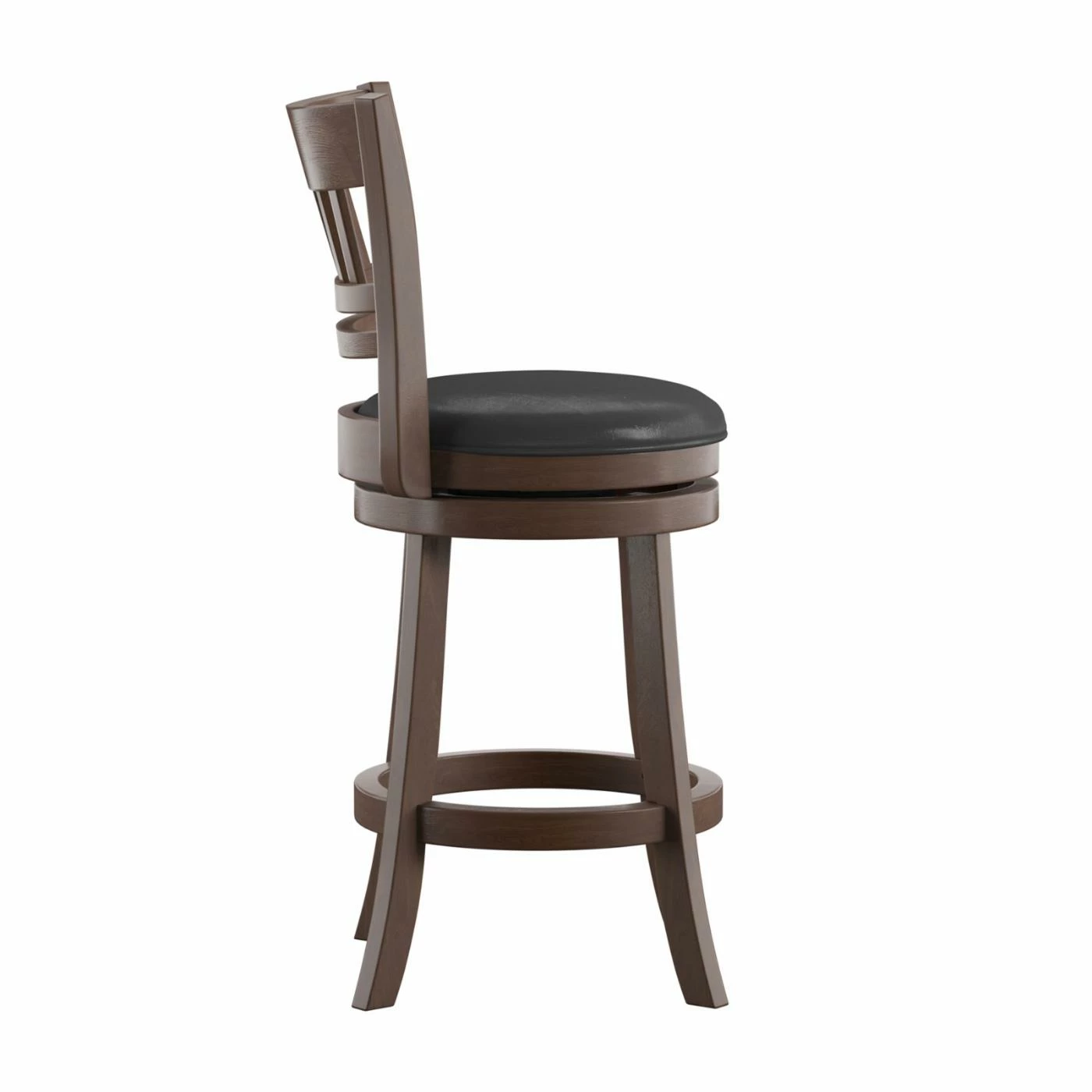 Best Sale π Counter Height Stools Weston Home Edmond Fence-Back Swivel Counter Stool π - Image 3