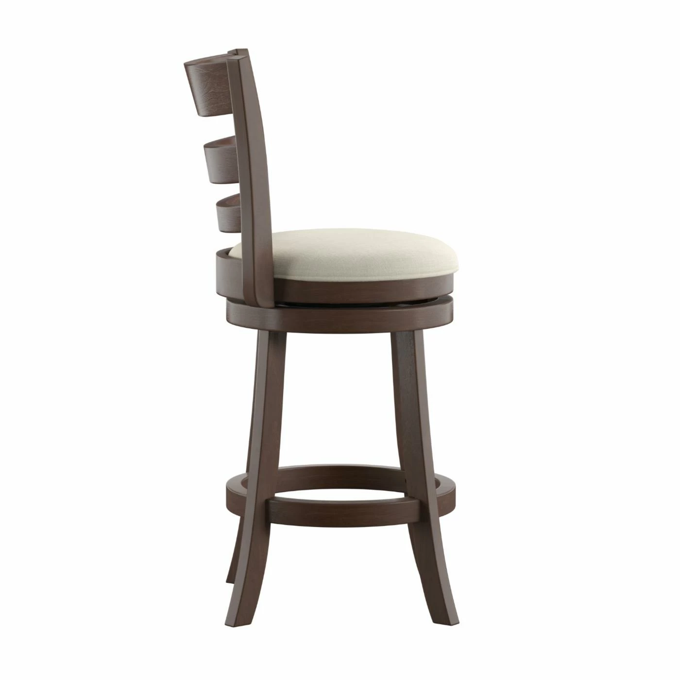 Best Sale π₯ Counter Height Stools Weston Home Edmond Collection 24H In. Swivel Counter Height Stool - Ladder Back Design π - Image 3