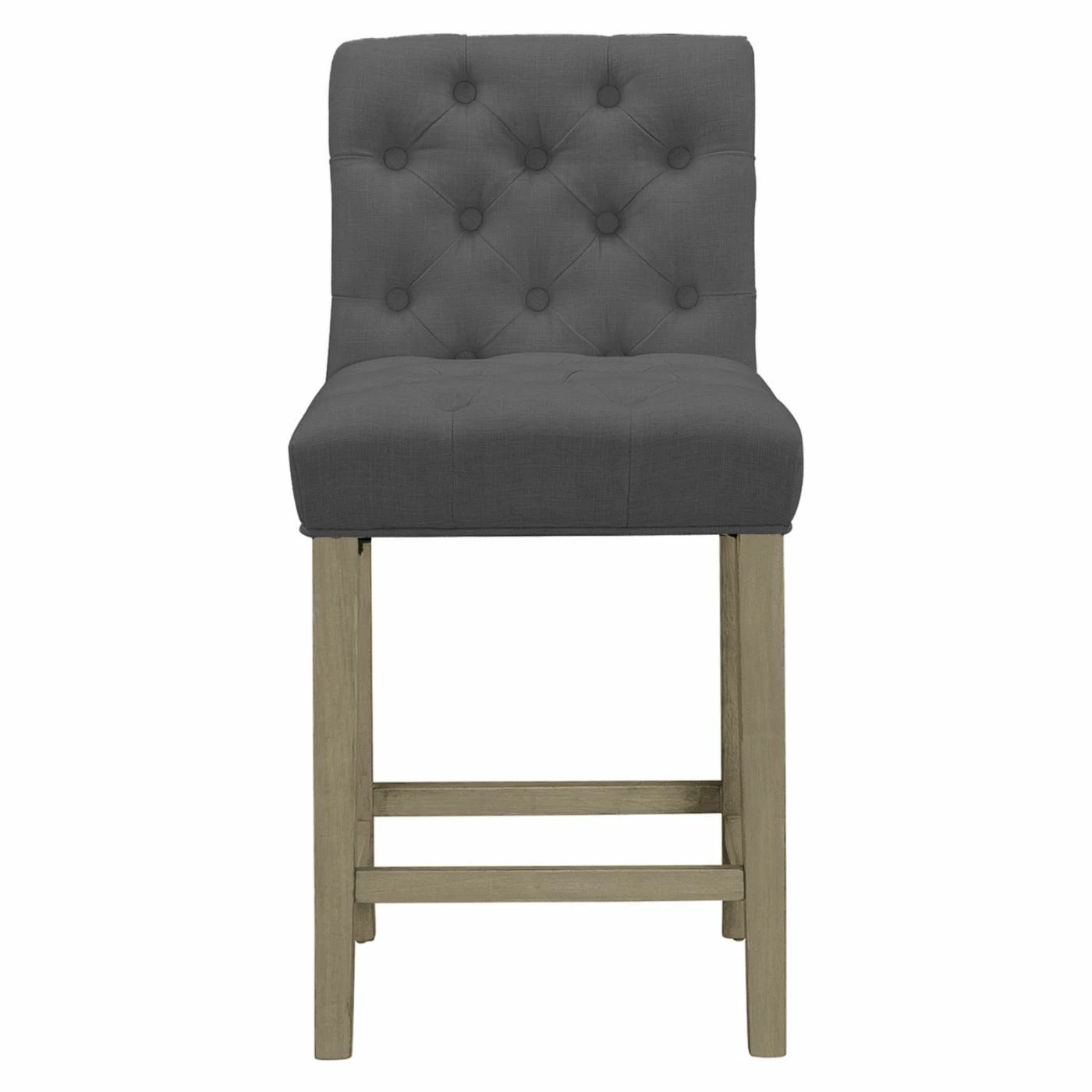 Discount π― Counter Height Stools Glamour Home Alee Grey Tufted 24 In. Counter Stool - Set Of 2 π - Image 2