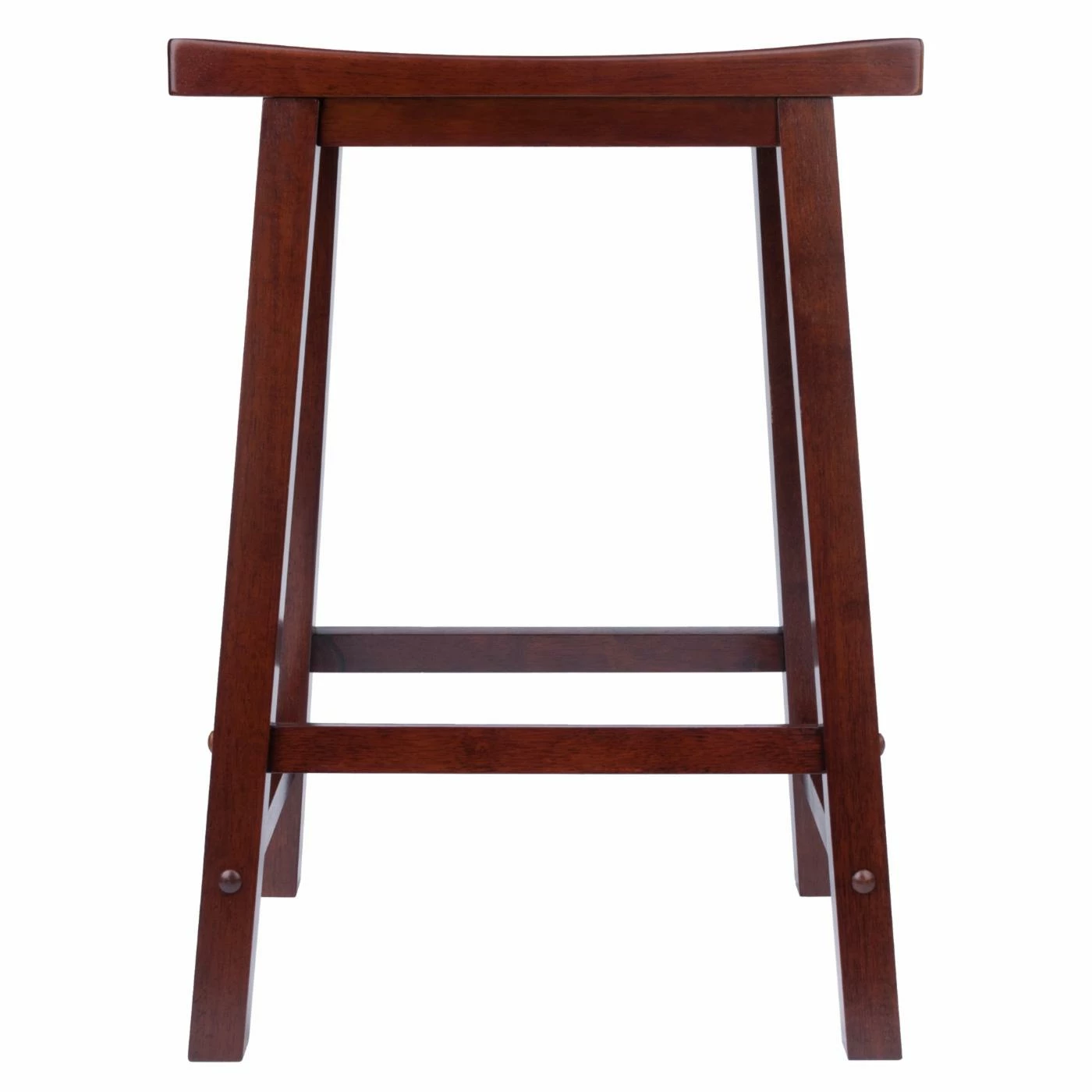 Cheap π Counter Height Stools Winsome Wood 24-Inch RTA Single Saddle Seat Counter Stool - Walnut π - Image 3