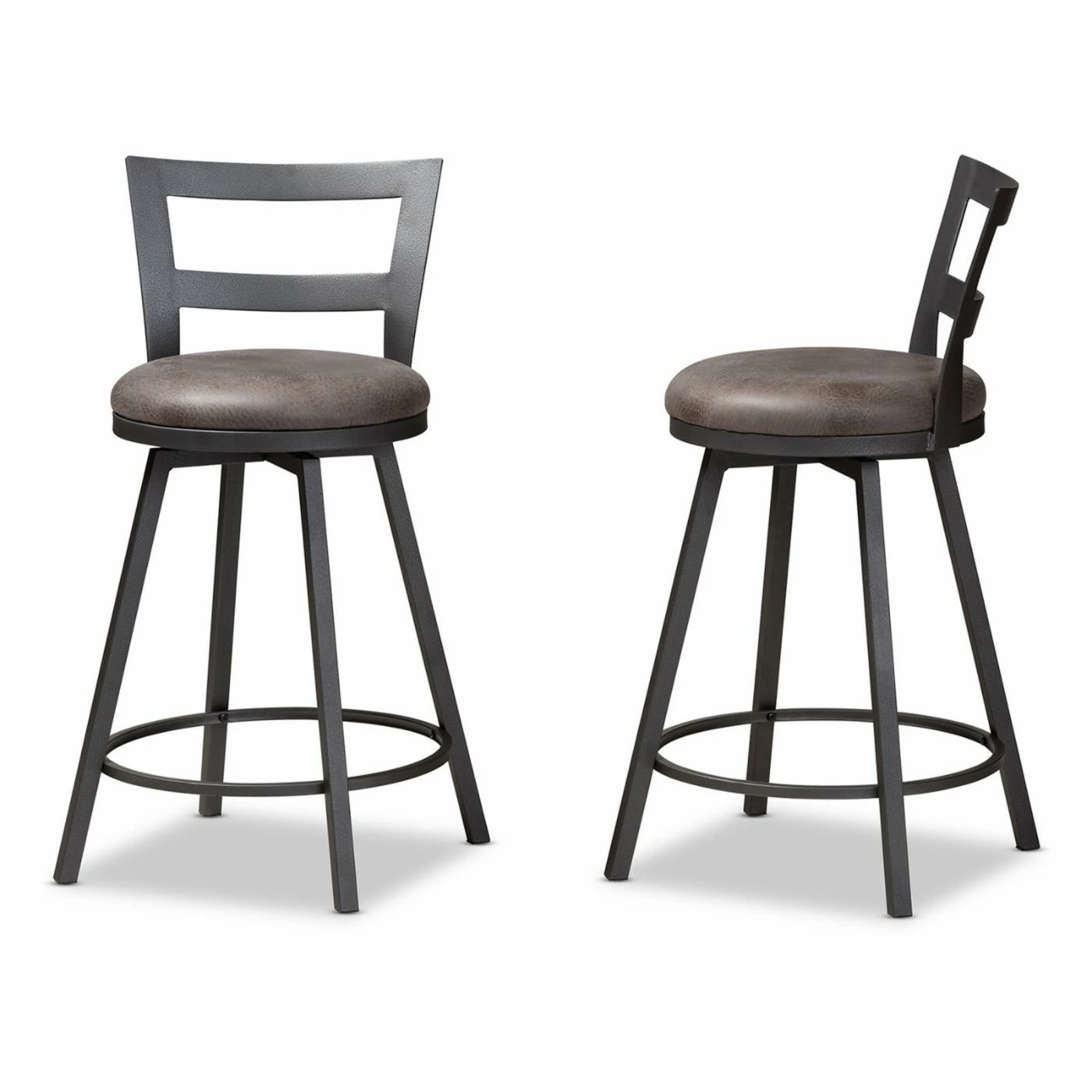Wholesale π Counter Height Stools Baxton Studio Arjean 26 In. Counter Stool - Set Of 2 π - Image 3
