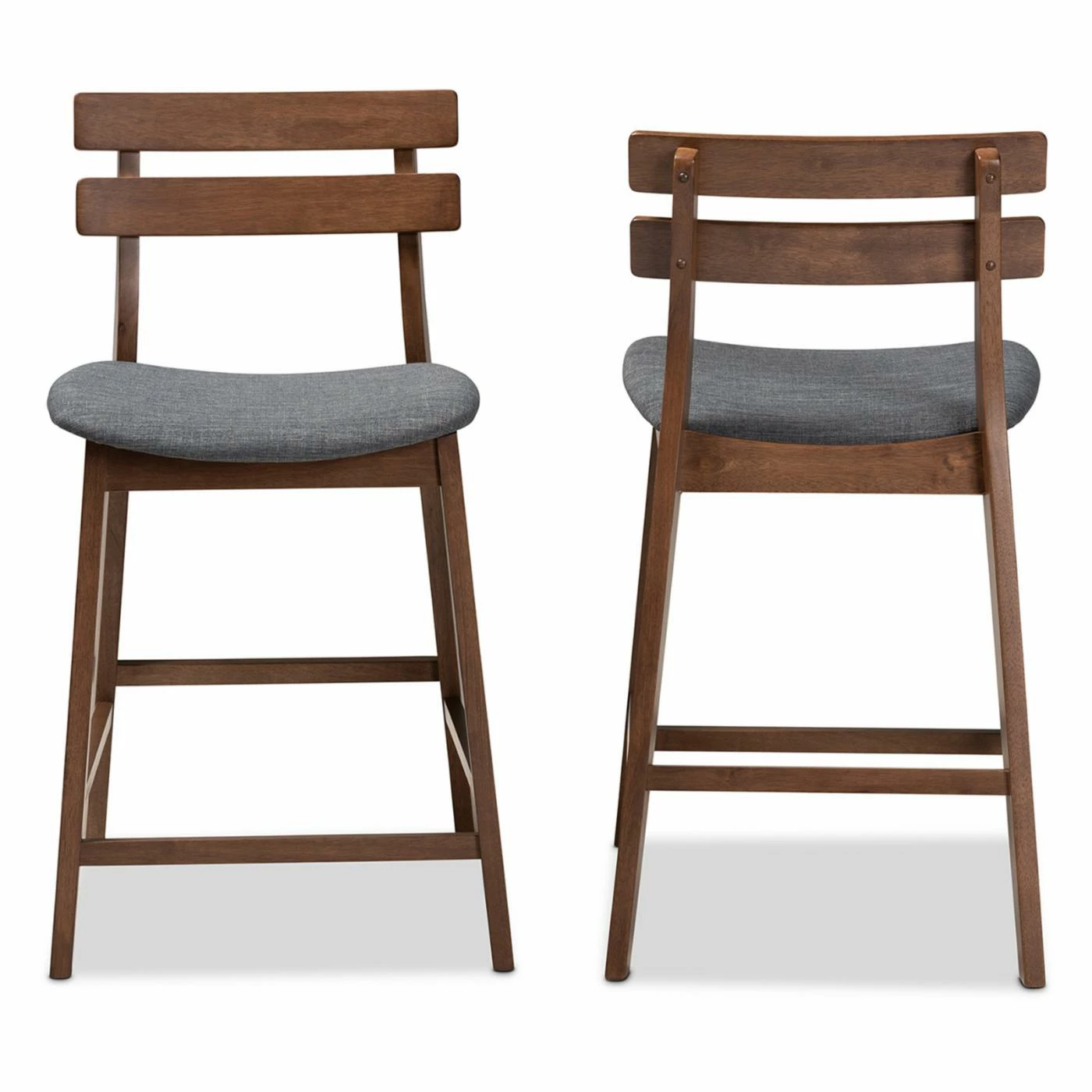 Wholesale π₯ Counter Height Stools Baxton Studio Larine 24 In. Mid-Century Counter Stool - Set Of 2 β - Image 3