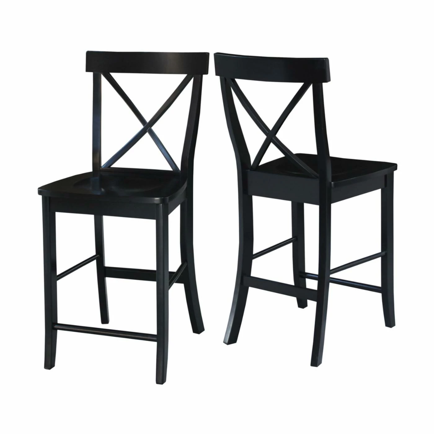 Discount π Counter Height Stools International Concepts X-Back Counter Height Stool π - Image 3