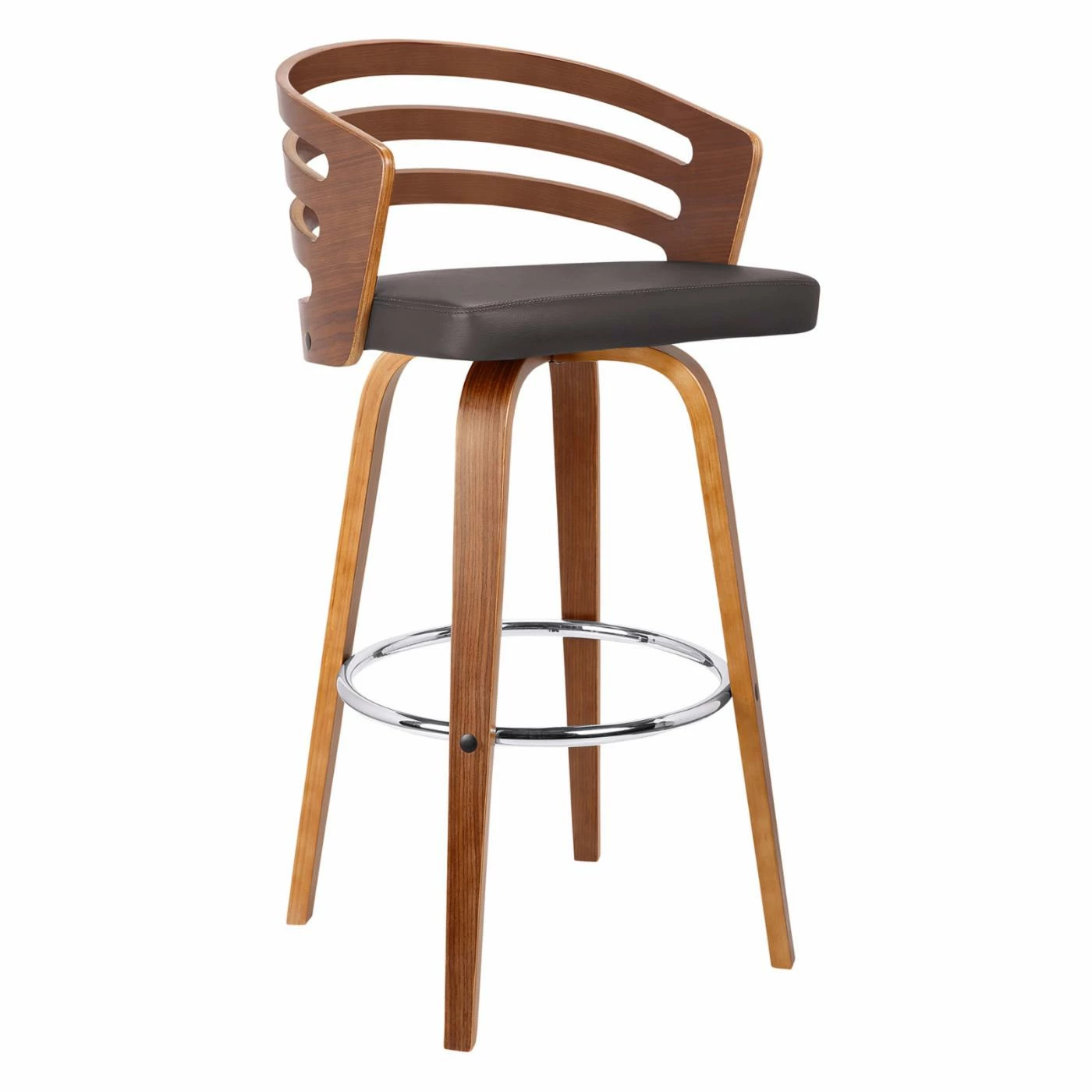 Flash Sale π Counter Height Stools Armen Living Jayden 26 In. Mid-Century Swivel Counter Stool β - Image 2