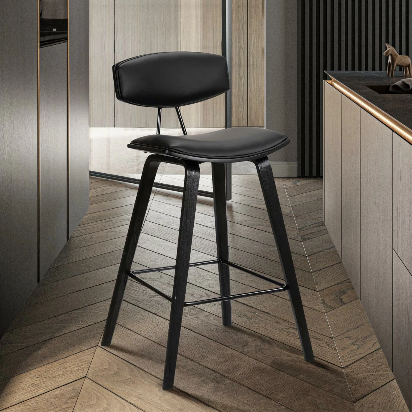 Discount β Counter Height Stools Armen Living Fox 26 In. Upholstered Counter Stool π₯ - Image 2