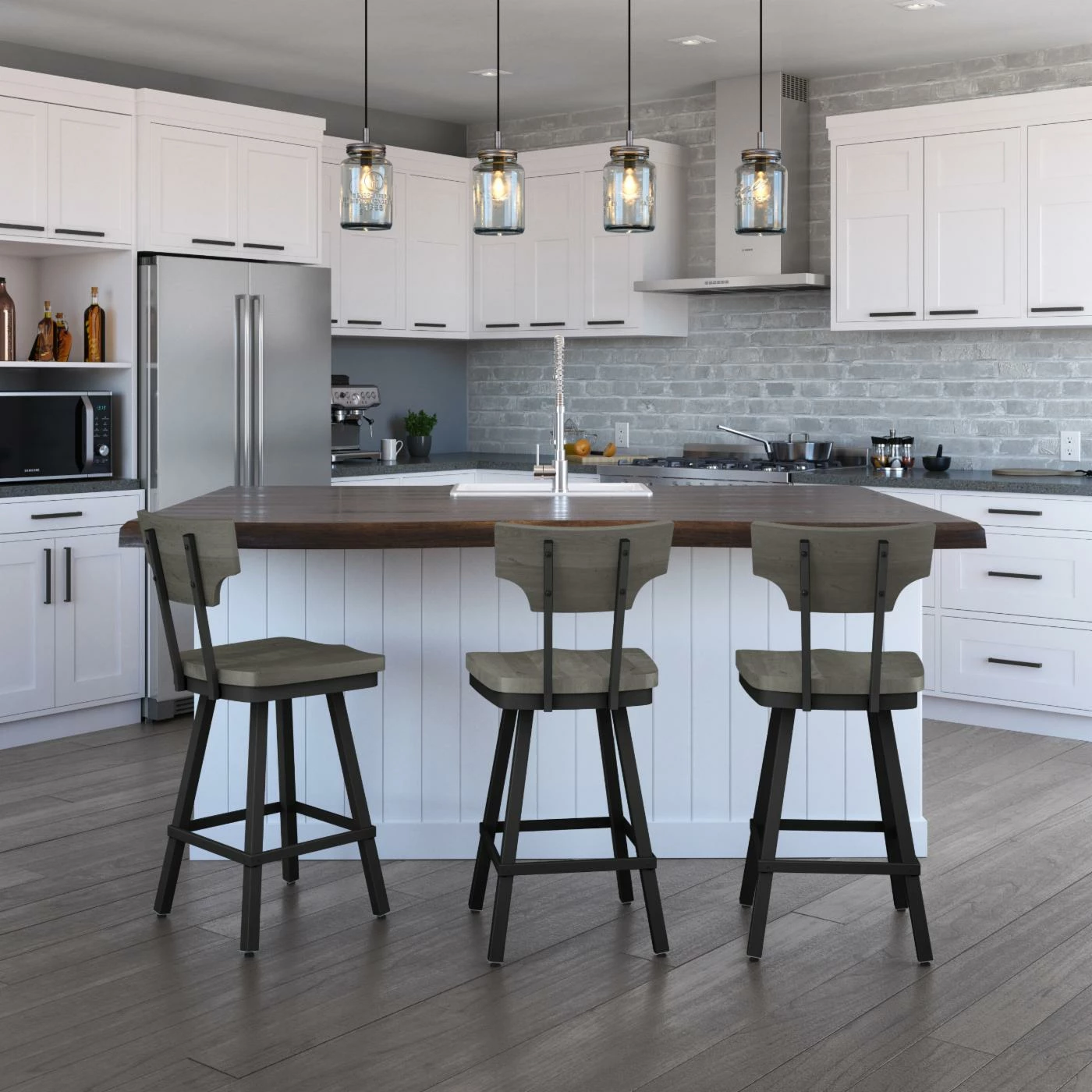 Top 10 π€© Counter Height Stools Amisco Ferguson 26 In. Swivel Counter Stool π - Image 2