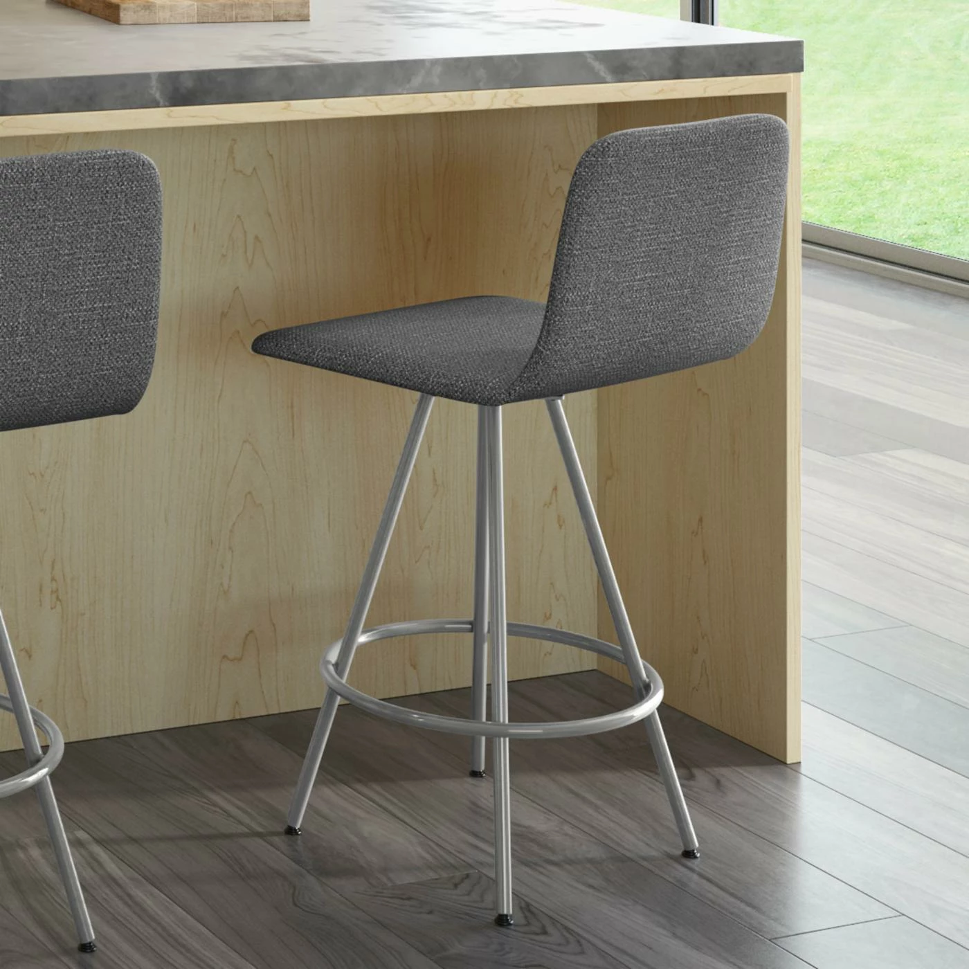 Deals β¨ Counter Height Stools Amisco Dagmar 26 In. Low Back Swivel Counter Stool π - Image 2