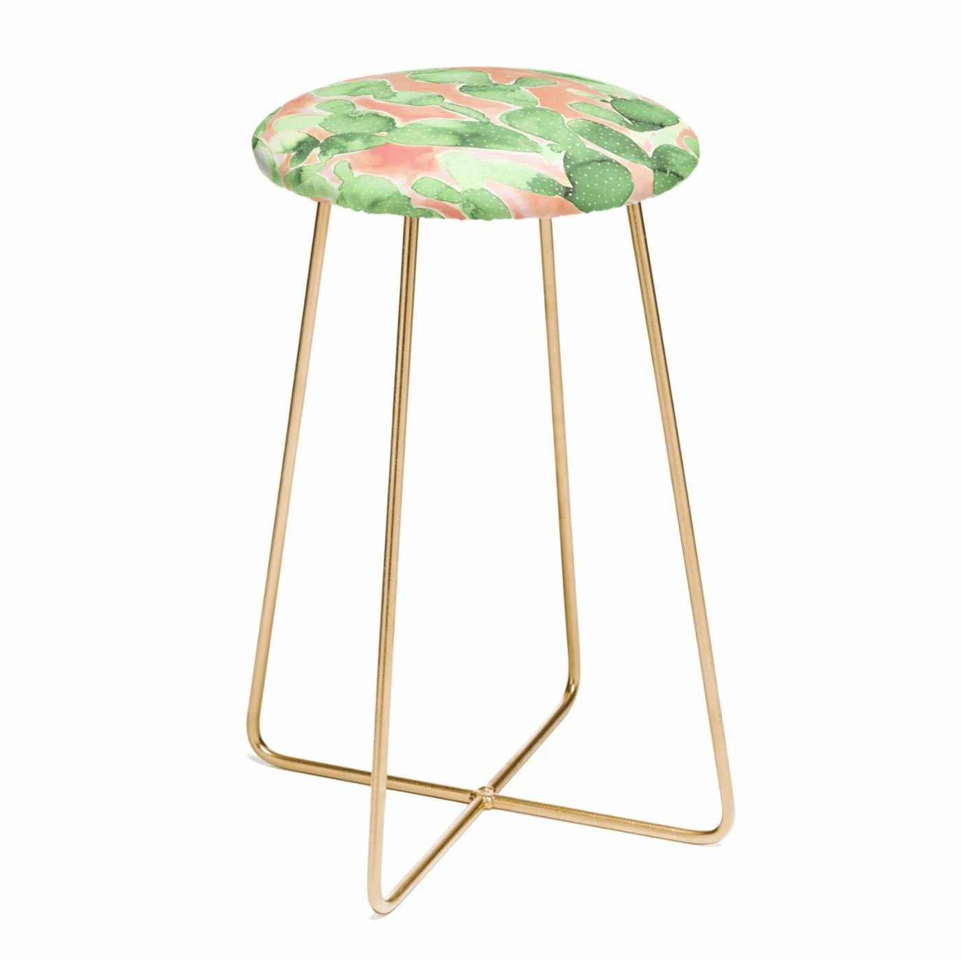 Best Sale π₯° Counter Height Stools Deny Designs Jacqueline Maldonado Paddle Cactus Pale Green 25 In. Backless Counter Stool π - Image 2