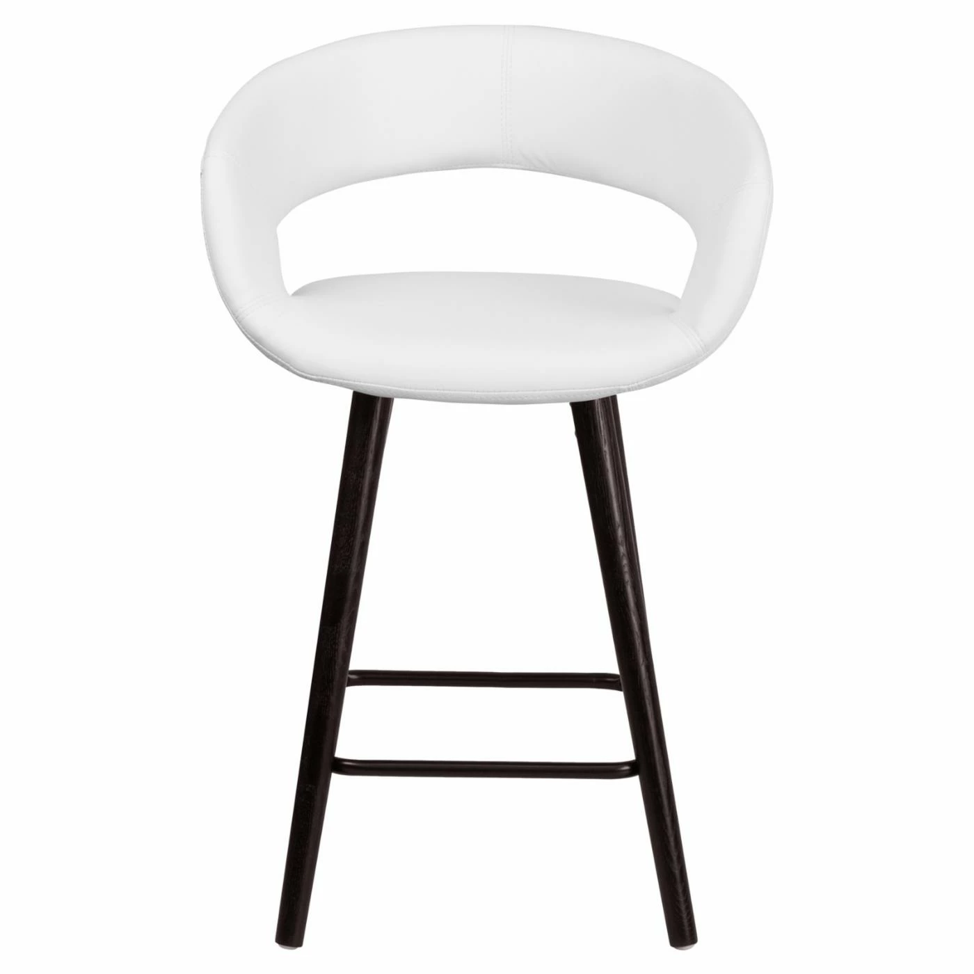 Wholesale β¨ Counter Height Stools Flash Furniture Brynn 24 In. Contemporary Rounded Low Back Legged Vinyl Counter Stool π - Image 2