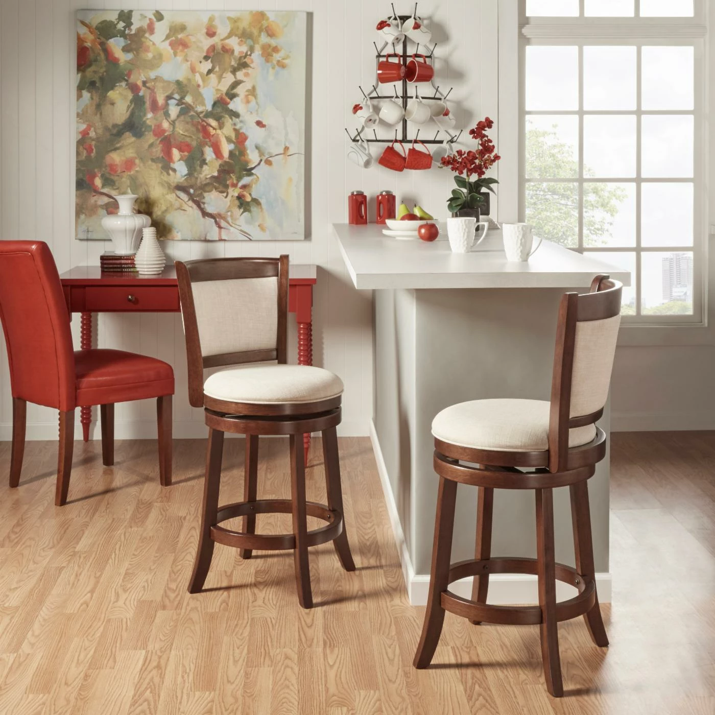 Best reviews of π― Counter Height Stools Weston Home Shapel Collection 24 In. Swivel Counter Height Stool - Cushion Back π€© - Image 2