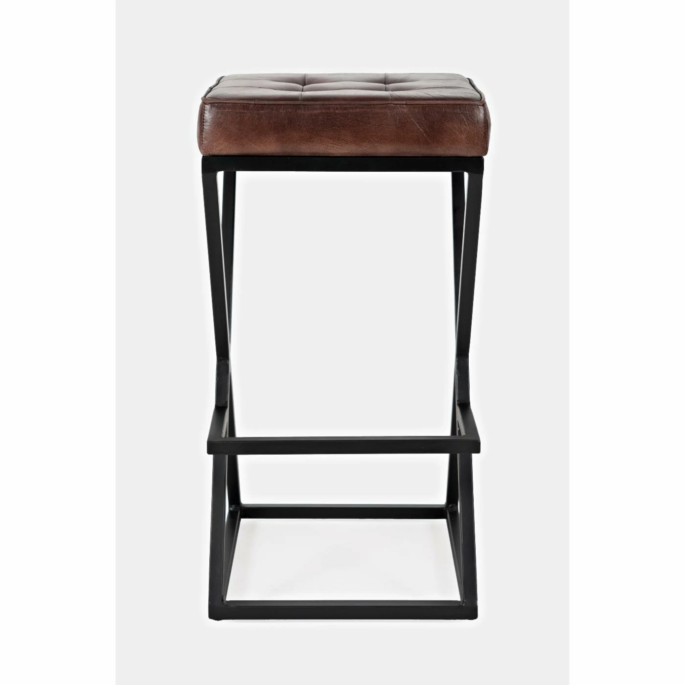 Budget π Counter Height Stools Jofran Global Archive Brooks 29 In. Genuine Leather Bar Stool β¨ - Image 2