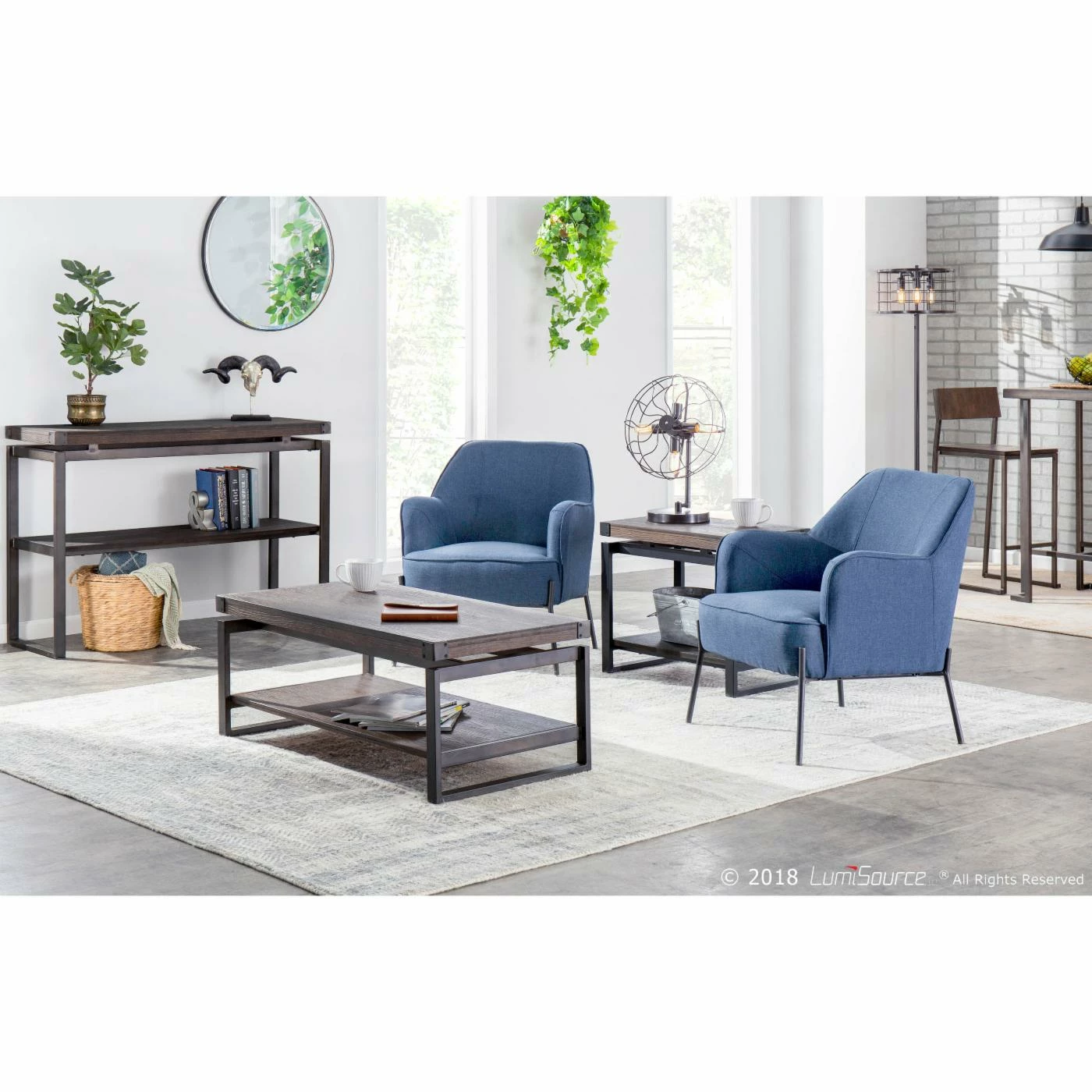 Brand new βοΈ Counter Height Stools LumiSource Fuji 26.25 In. Industrial Counter Stool - Set Of 2 β - Image 2