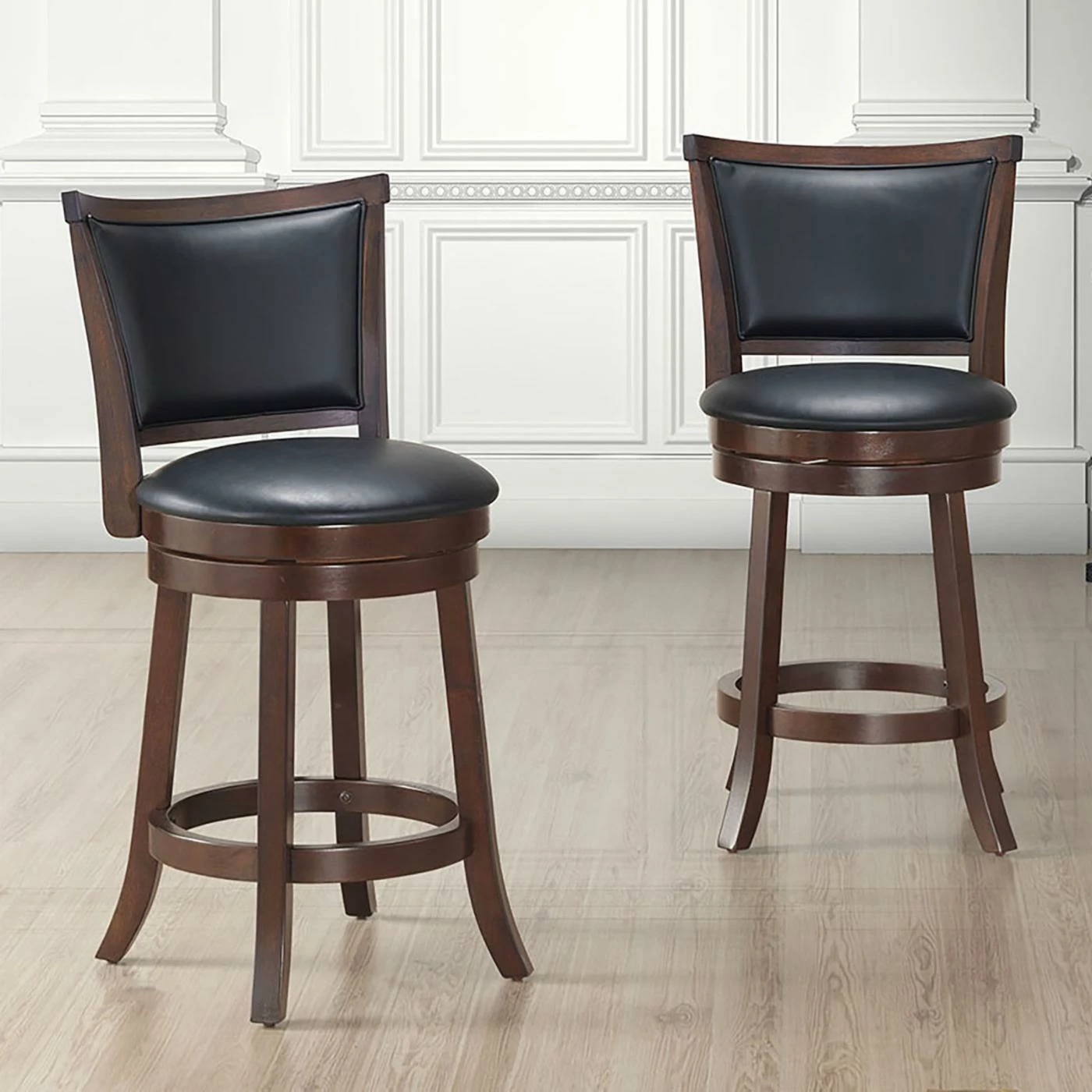 Best Sale π Counter Height Stools WHI Rowan 26 In. Swivel Counter Stool - Set Of 2 π - Image 2