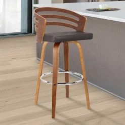 Flash Sale 😉 Counter Height Stools Armen Living Jayden 26 In. Mid-Century Swivel Counter Stool ⌛