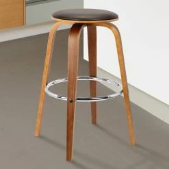 Budget 🔥 Counter Height Stools Armen Living Harbor 26 In. Mid-Century Swivel Counter Stool 😍