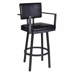 Best Sale 💯 Counter Height Stools Home Chic Staley 26 In. Swivel Counter Stool With Arms 🧨