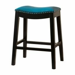 Budget 🔔 Counter Height Stools Abbyson Living Mia Bonded Leather Saddle 26 In. Counter Stool 🤩