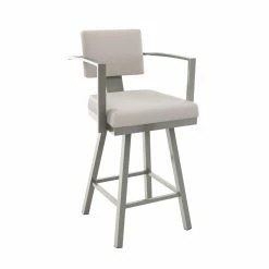 Coupon ✔️ Counter Height Stools Amisco Akers Swivel Counter Stool With Arms 26 In. 👏
