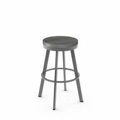 Discount 🛒 Counter Height Stools Amisco Warner 25 In. Swivel Counter Stool ✔️