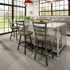 Best deal 😀 Counter Height Stools Amisco Prescot Swivel Metal Counter Stool ✔️