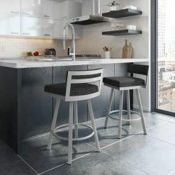 Deals 😍 Counter Height Stools Amisco Travis 26.75 In. Swivel Counter Stool 🌟