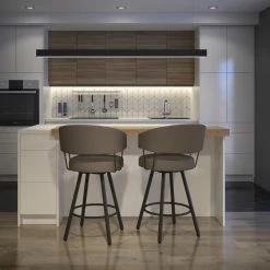 Outlet 🥰 Counter Height Stools Amisco Corey 27.5 In. Swivel Counter Stool ✨