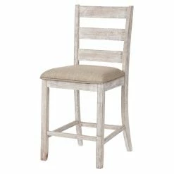 Outlet ✔️ Counter Height Stools Signature Design By Ashley Skempton 24 In. Ladder Back Counter Stool - Set Of 2 🌟