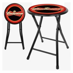 Top 10 ✨ Trademark Global Counter Height Stools Trademark Budweiser 18 Inches Cushioned Folding Stool - Red/Black 🔔