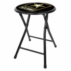Wholesale 🛒 Trademark Global Counter Height Stools Trademark Army 18 Inches Folding Stool 💯