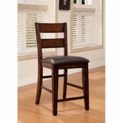 Cheap π Counter Height Stools Benzara Dickinson II 25.5 In. Ladder Back Counter Height Stool - Set Of 2 π