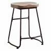 Best reviews of 🛒 Counter Height Stools Benzara 24 In. Rustic Wood And Metal Counter Height Stool ✔️