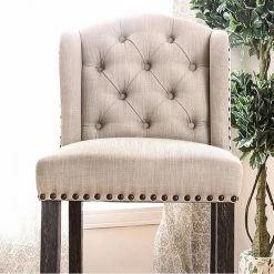 Best deal 🌟 Counter Height Stools Benzara Sania II Upholstered Wingback 29 In. Bar Height Stool - Set Of 2 ✨