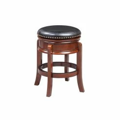 Coupon ❤️ Counter Height Stools Boraam Hamilton 24 In. Leather Swivel Backless Counter Stool 💯