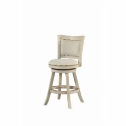 Flash Sale ❤️ Counter Height Stools Boraam Melrose 24 In. Upholstered Swivel Counter Stool With Nailhead Trim 🔔