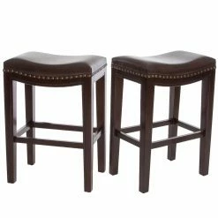 Promo 🧨 Best Selling Home Counter Height Stools Avondale Counter Stool With Cushion - Set Of 2 🎁
