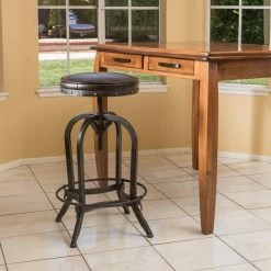 Best reviews of ⭐ Best Selling Home Counter Height Stools Desmond 27.5 In. Swivel Iron Counter Stool 💯