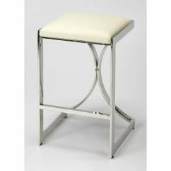 Best Sale ⌛ Counter Height Stools Butler Specialty Natalya 24 In. Faux Leather Counter Stool 🤩
