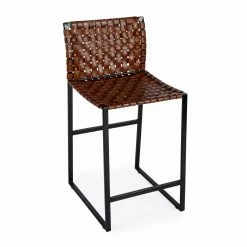 Promo 🛒 Counter Height Stools Butler Specialty Urban 25 In. Woven Leather Counter Stool 😀