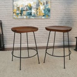 Best Pirce 🧨 Carolina Chair & Table Co. Counter Height Stools Carolina Chair & Table Co. Granger 24 In. Counter Stool - Set Of 2 ✔️