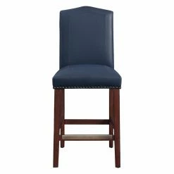 Cheapest ⭐ Counter Height Stools Comfort Pointe Carteret 24 In. Nailhead Leather Counter Stool 🛒