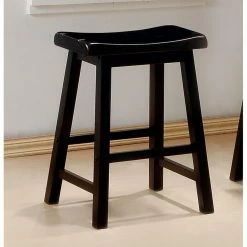 Promo 🔔 Counter Height Stools Coaster Furniture 24 In. Backless Saddle Counter Height Stool - Set Of 2 ❤️